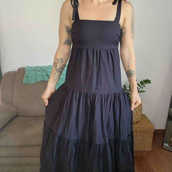 Jason Wu Tiered Cotton Maxi Dress With Tie Straps Size Medium -  cruiseboatoman.com